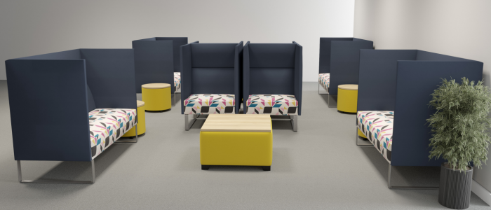 Mock up of Pratt street lounge