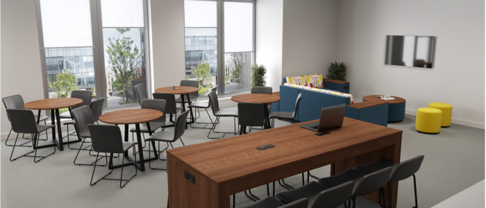 Mock up of Pratt street multipurpose room