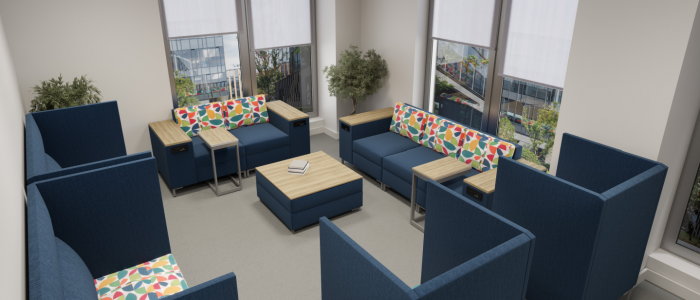 Mock up of Pratt street study room